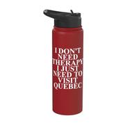 Quebec Apparel Best Quebec Lovers Funny Design Stainless Steel Insulated Water Bottle