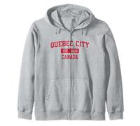 Quebec City Canada Lettre Bloc Classique Style Universitaire Sweat à Capuche