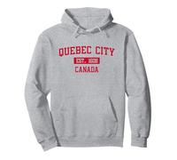 Quebec City Canada Lettre Bloc Classique Style Universitaire Sweat à Capuche