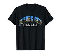 Québec Ville Canada Vacances Voyage Ville Photographie Souvenir T-Shirt