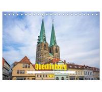 Quedlinburg - Die historische Altstadt (Tischkalender 2027 DIN A5 quer), CALVENDO Monatskalender: Ein Spaziergang durch die Welterbestadt Quedlinburg.