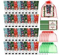 Queekay Crèmes pour les Mains de Noël Mini Lotion pour Mains Sèches et Gercées pour Voyage Coffret de Cadeau pour Femme Employés Collègues Enseignants(36)