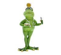 Queemie® Drôle Dentiste Grenouille Figurine, Debout Pose Grenouille Docteur Statue, Personnalisée Animaux Mascotte Grenouilles Résine Artisanat Figurines de Collection pour Maison Bureau Décoration