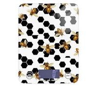 Queen Bee Balance portable pour nourriture 5 kg/5 g (scénario) Petite échelle de cuisine avec 4 unités pour Keto Keto Báscula para pesar comida Noir Jaune