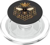 Queen Bee Crown Honey Bee for Women Men Girls Boys Beekeeper PopSockets PopGrip pour MagSafe