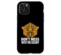 Queen Bee Don't Mess with The Colony Beekeeper Coque pour iPhone 11 Pro