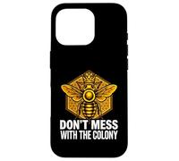 Queen Bee Don't Mess with The Colony Beekeeper Coque pour iPhone 16 Pro