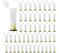 Queen Bee Lot de 50 cages d'apiculture en plastique avec ventilation, 2,6 x 2,2 x 7,6 cm - Couvercle sécurisé pour protéger les abeilles de la poussière et des insectes