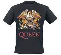 Queen Blason Vintage Homme T-Shirt Manches Courtes Noir M 100% Coton Regular/Coupe Standard