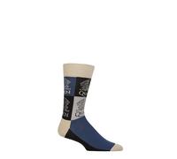 Queen Chaussettes Unisex Crest Blocks Bleu Navy