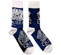 Queen Chaussettes Unisex White Crests Bleu Navy