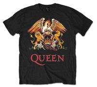 Queen Crest Logo Freddie Mercury Rock T-Shirt Officiel Hommes