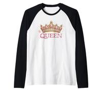 Queen Crown Pink Up Chemise Cancer Ruban Rose Manche Raglan