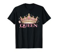 Queen Crown Pink Up Chemise Cancer Ruban Rose T-Shirt Graphique avec Valeur