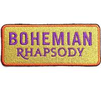 Queen - Ecusson à repasser "Bohemian Rhapsody", tissu tissé RO8604 (taille unique) (Or/Violet)