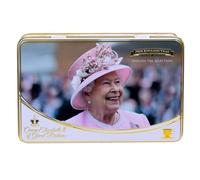 Queen Elizabeth II boîte à thé avec un sélection de 72 sachets de thé anglais