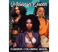 Queen Fashion Coloring Book For Adults: 40+ Style Of Black Women Coloring Pages, Stress Relief Coloring Book For Adults