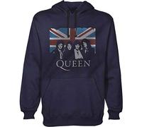Queen - Felpa # L Unisex Blue # Union Jack [Import]