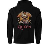 Queen - Felpa # XS Ladies Black # Classic Crest [Import]