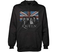 Queen - Felpa # XXXL Unisex Black # Vintage Union Jack [Import]