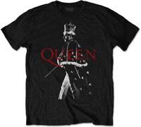 Queen - "Freddie Mercury" T-shirt homme/femme unie RO2374 (XL) (Noir)