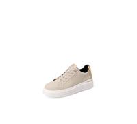 QUEEN HELENA Baskets Platform Baskets confortables Casual Femme X33-3, beige, 36 EU