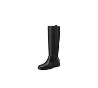 QUEEN HELENA Bottes hautes classiques pour femme X33-50, Noir en polyuréthane., 37 EU