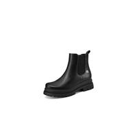 QUEEN HELENA Bottines Chelsea Bottes basses classiques décontractées pour femme X33-97, Noir en polyuréthane., 39 EU