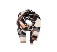QUEEN HELENA Écharpe Chaude d'Hiver à Motif pour Femme SC204 Noir, Taille unique