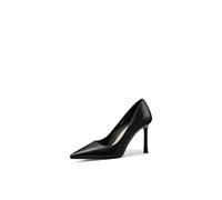 QUEEN HELENA Escarpins à talons hauts chaussures élégantes à bout fermé femme K3938, Noir en polyuréthane., 35 EU
