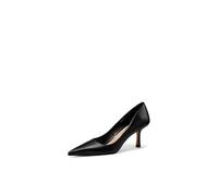 QUEEN HELENA Escarpins femme chaussures élégantes à bout fermé K3642, Noir en polyuréthane., 38 EU