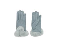 QUEEN HELENA G03 Gants d'hiver chauds en daim doux à écran tactile élégants pour femme, bleu ciel, Taille unique