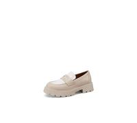QUEEN HELENA Mocassins Relevés Francesine Platform Casual Élégant Femme X32-55, beige, 37 EU