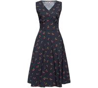 Queen Kérosène Femme Aop 50S Rétro Robe Swing sans manches "Cherry" QKU46021 XXL