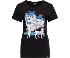 Queen Kérosène Femme Chi Chi Beach Poodle T-shirt Noir XL