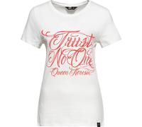 Queen Kérosène Femme Trust no One Classic T-shirt Rose XS