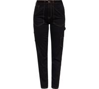 Queen Kérosène Femme Workwear Pantalon en jean Femme Noir 29