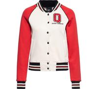 Queen Kérosène Femmes Q College Sweat Jacket Rouge XXL