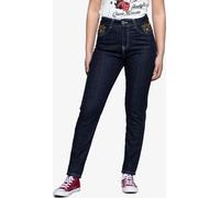 Queen Kérosène Pantalon en jean taille haute pour femmes W28-L32