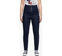 Queen Kérosène Pantalon en jean taille haute pour femmes W33-L32