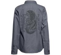 Queen Kerosin Blouse en coton QKI15002 Gris XS