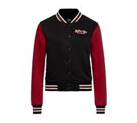 Queen Kerosin Built It Up Femme Veste Varsity noir/rouge