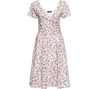 Queen Kerosin Femme Robe Swing en cachemire Blanc M