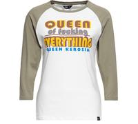 Queen Kerosin Femme T-shirt raglan 3/1 manches Longsleeve "Queen Of Fucking Everthing" QKU41007 L