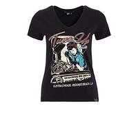 Queen Kerosin Femme Tune Up T-Shirt Not Applicable, Noir, XS