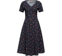 Queen Kerosin Femmes Aop 50S Rétro Robe Swing "Cherry" QKU46003 M