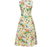 Queen Kerosin Femmes Aop 50S Rétro Robe Swing sans manches "Lake Garda" QKU46025 M