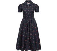 Queen Kerosin Femmes Aop Vintage Rétro Robe Swing "Cherry" QKU46013 S