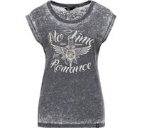Queen Kerosin Femmes Enyzm Wash T-shirt sans manches "No Time" QKU41021 S