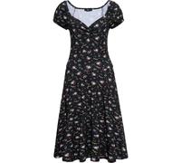 Queen Kerosin Femmes Howdy Allover-Print Robe Swing Black M